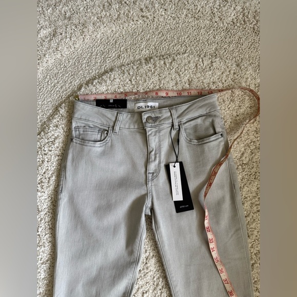 DL1961 Margaux Silver Gray Ankle Skinny Instasculpt Denim Jeans Size 27 New - Picture 11 of 13
